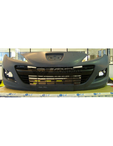 Grille supérieure centrale pare-choc Peugeot 207 - chrome (03/2006 au 06/2013)
