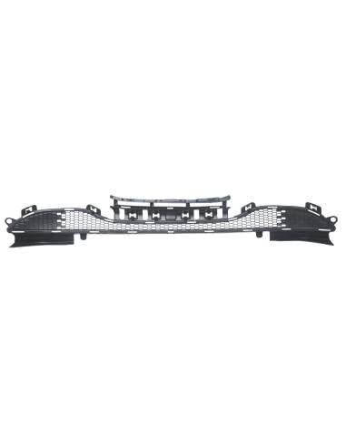 Grille inférieure pare-choc Peugeot 208 I - phase 1 Noire (03/2012 au 05/2015)