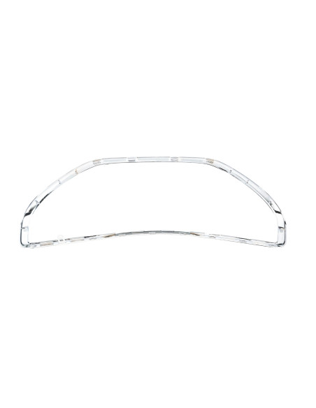 Enjoliveur grille centrale pare-choc Peugeot 208 I - phase 1 Chrome (03/2012 au 05/2015)
