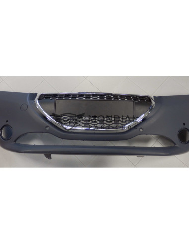 Enjoliveur grille centrale pare-choc Peugeot 208 I - phase 1 Chrome (03/2012 au 05/2015)
