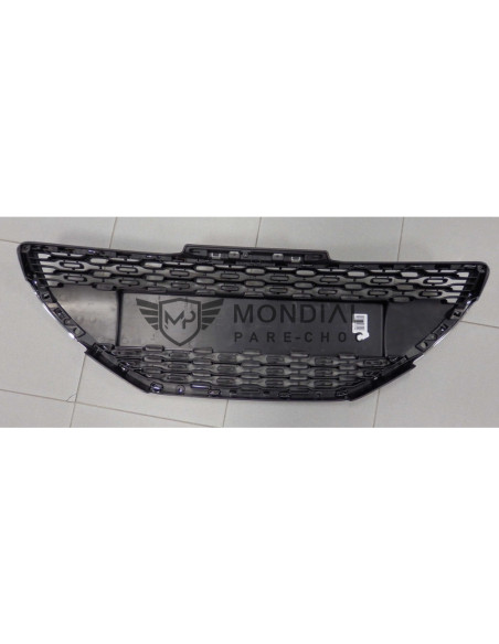 Enjoliveur grille centrale pare-choc Peugeot 208 I - phase 1 Chrome (03/2012 au 05/2015)