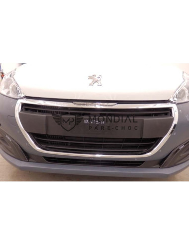 Enjoliveur grille centrale pare-choc Peugeot 208 I - phase 2 Chrome (06/2015 au 08/2019)