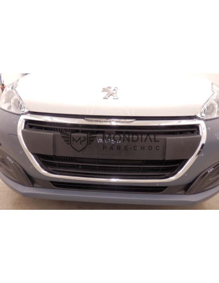 Enjoliveur grille centrale pare-choc Peugeot 208 I - phase 2 Chrome (06/2015 au 08/2019)