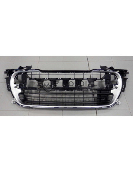 Enjoliveur grille inférieure centrale pare-choc Peugeot 308 I - phase 2 Gris argent (04/2011 au 09/2013)
