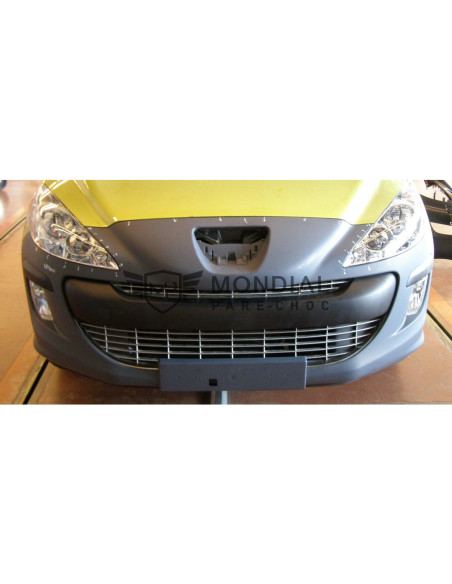 Grille centrale pare-choc Peugeot 308 I - phase 1 Grise (09/2007 au 03/2011)