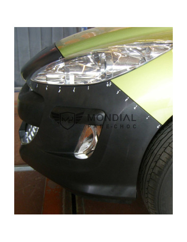Grille centrale pare-choc Peugeot 308 I - phase 1 Grise (09/2007 au 03/2011)