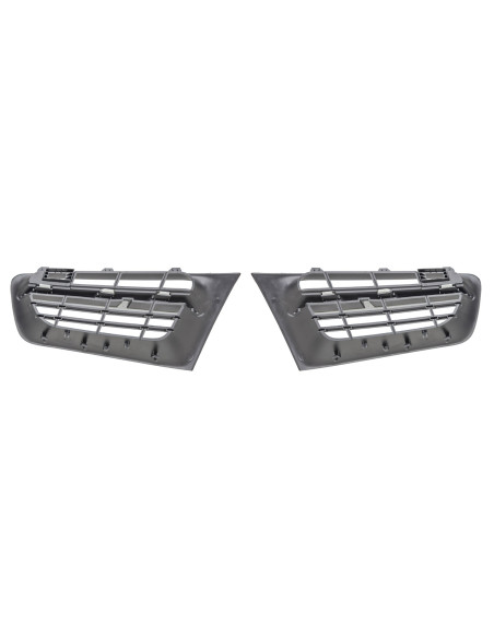 Jeu de grilles supérieures chromées pare-choc Renault MEGANE II - phase 2  (01/2006 au 06/2009)
