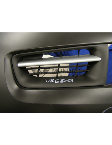 Jeu de grilles supérieures chromées pare-choc Renault MEGANE II - phase 2  (01/2006 au 06/2009)