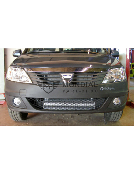 Pare-choc avant Dacia LOGAN LS avec sièges pour phares noir -  (07/09 - 12/12)