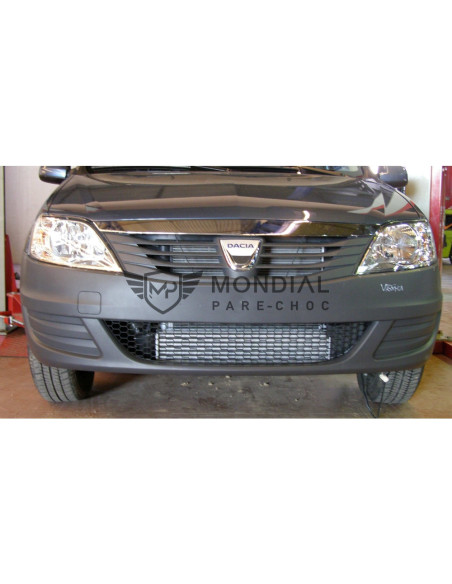 Pare-choc avant Dacia LOGAN LS avec sièges pour phares noir -  (07/09 - 12/12)