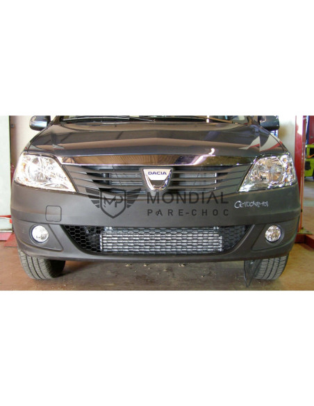 Pare-choc avant Dacia LOGAN LS avec sièges pour phares noir -  (07/09 - 12/12)