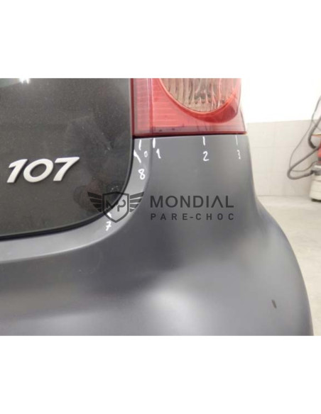 Pare-chocs arrière Peugeot 107 - phase 1  (06/2005 au 12/2008)