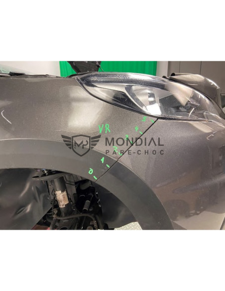 Jeu de supports Pare-choc avant Peugeot 2008 