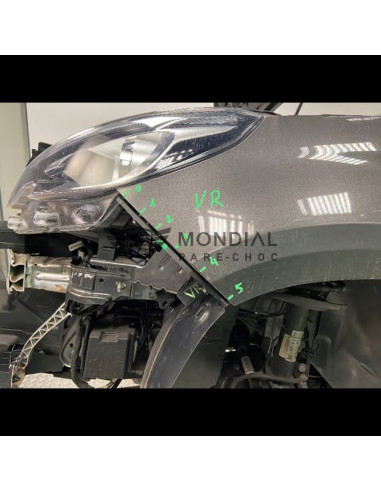Jeu de supports Pare-choc avant Peugeot 2008 