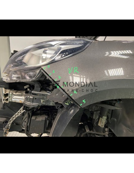 Jeu de supports Pare-choc avant Peugeot 2008 