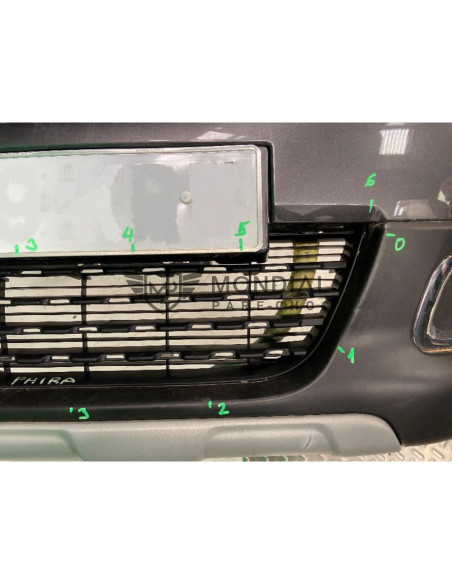 Pare-choc avant Peugeot 2008 inferieur noir avec sièges pour enjoliveur