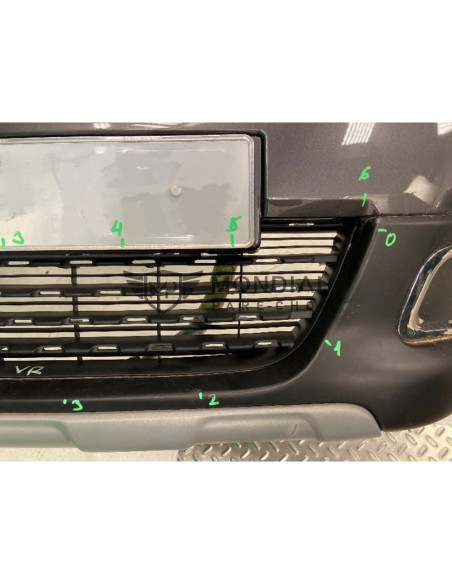 Pare-choc avant Peugeot 2008 inferieur noir avec sièges pour enjoliveur