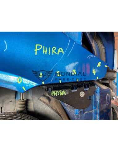 Jeu supports pare-choc Peugeot 307 - phase 1  (08/2000 au 05/2005)