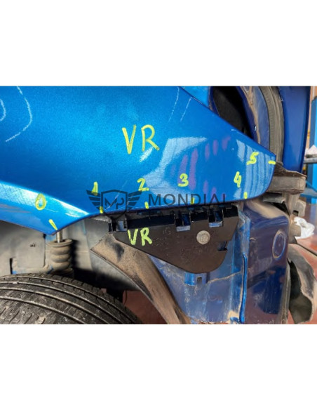 Jeu supports pare-choc Peugeot 307 - phase 1  (08/2000 au 05/2005)
