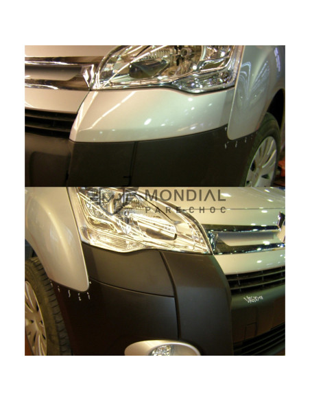 Pare-choc avant Peugeot PARTNER noir - (par-peu-1189)