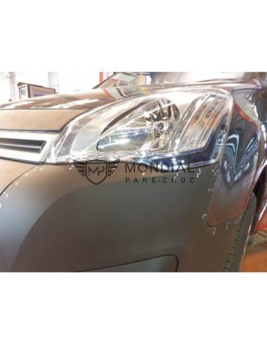 Pare-choc avant Peugeot PARTNER noir - (par-peu-1242)