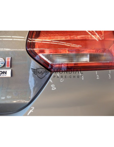 Pare-chocs arrière Volkswagen POLO V - phase 2 Grand échappement Par-Vol-2051 (04/2014 au 09/2017)