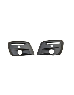 Jeu enjoliveurs noirs projecteurs antibrouillards pare-choc Peugeot PARTNER II - phase 3 Par-Peu-4017 (05/2015 au 08/2018)