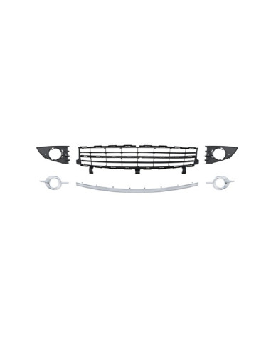 Kit grille pare-choc Renault SCENIC II GRAND - phase 2 Argent (09/2006 au 04/2009)