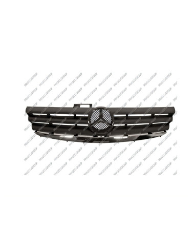 Grille de calandre Noire- Chrome [Elegance] MERCEDES W169 classe A II (09/2004 à 04/2008)
