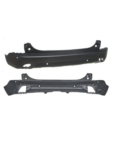 Element central pare-chocs arrière noir capteurs PEUGEOT 2008 I (05/2016 à 09/2019)