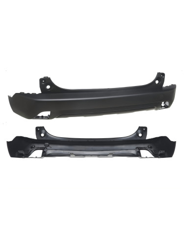 Element central pare-chocs arrière noir PEUGEOT 2008 I (05/2016 à 09/2019)