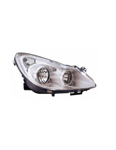 Phare droit H1+H7 [Chrome] OPEL CORSA D (09/2006 à 12/2010)