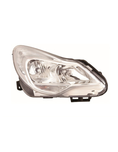 Phare droit H1+H7 [Chrome] OPEL CORSA D phase 2 du 03/2011 au 12/2014