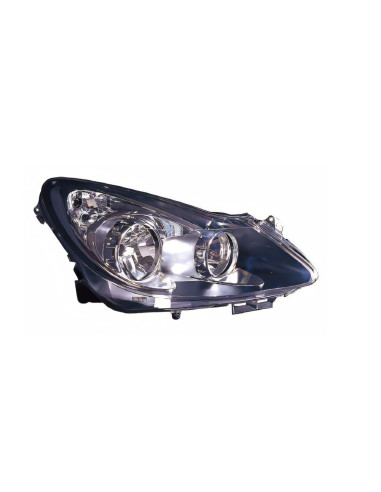 Phare droit H1+H7 [Noir] OPEL CORSA D (09/2006 à 12/2010)