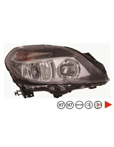 Phare droit H7+H7 MERCEDES W246 classe B II (11/2011 à 08/2014)