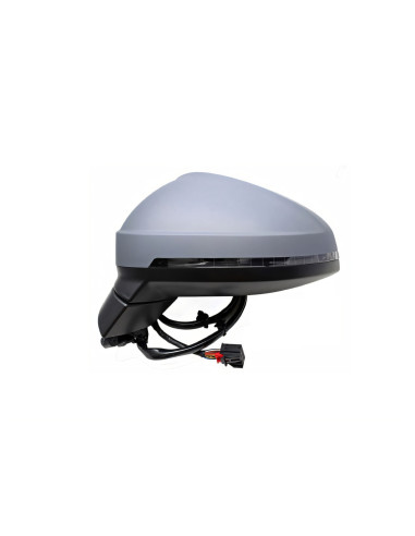 Rétroviseur gauche électrique, chauffant à peindre + feu + side [grand angle] AUDI A4 V (B9-8W) phase 2 depuis le 09/2019