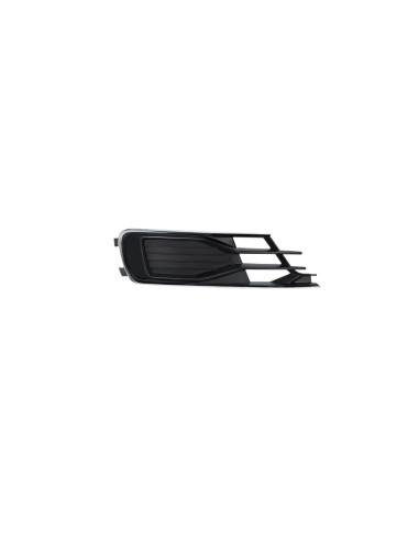 Grille droite pare-chocs avant noire + chrome AUDI A6 IV (4G2/C7/4GC) - A6 Avant (4G5/C7/4GD) phase 2 du 09/2014 au 06/2018