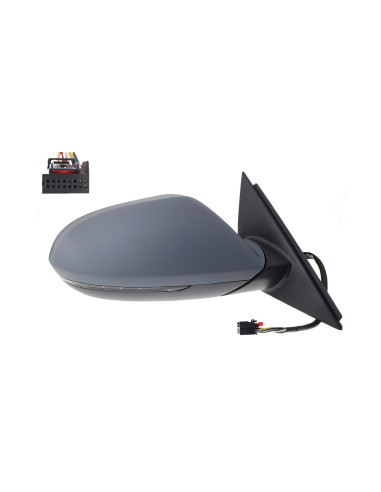 Rétroviseur droit électrique, chauffant à peindre + feux + mémoire [grand angle] AUDI A6 IV (4G2/C7/4GC) - A6 Avant (4G5/C7/4GD)