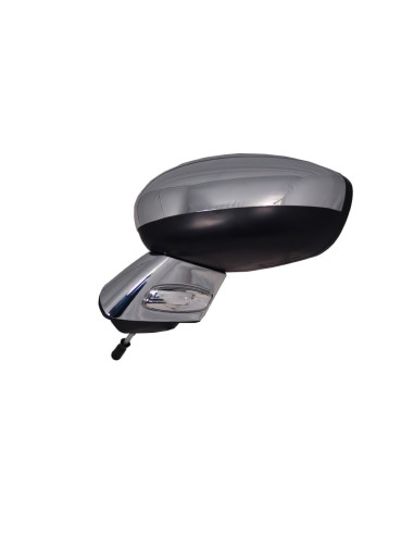 Rétroviseur gauche électrique + feu + support et coque chrome CITROEN C3 II Phase 1 du 11/2009 au 02/2013