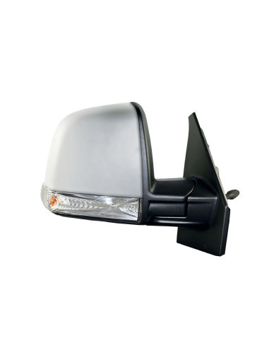 Rétroviseur droit mécanique à peindre + feu [2 glaces] FIAT DOBLO II phase 2 depuis le 02/2015