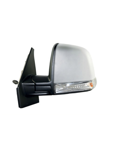 Rétroviseur gauche mécanique à peindre + feu FIAT DOBLO II phase 2 depuis le 02/2015