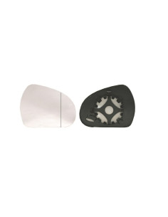 Glace + support rétroviseur gauche [grand angle] PEUGEOT 207 du 03/2006 au 06/2009