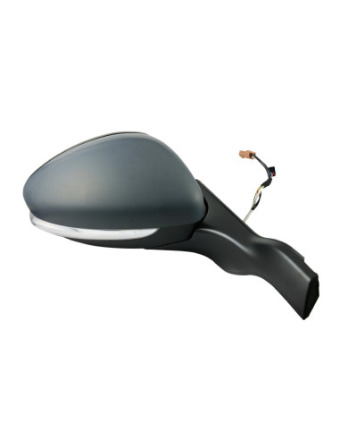 Rétroviseur droit électrique, chauffant, rabattable à peindre + feu + sonde PEUGEOT 208 I phase 1 du 03/2012 au 05/2015