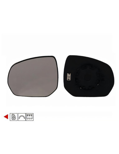 Glace + support rétroviseur gauche chauffant PEUGEOT 3008 I phase 2 depuis le 11/2013 au 09/2016