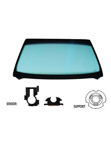 Pare-brise teinté vert athermique + capteur PEUGEOT 308 II phase 1 du 10/2013 au 05/2017