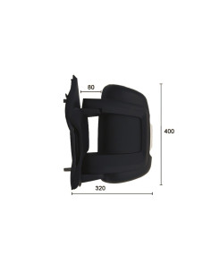 Rétroviseur gauche électrique, chauffant + feu + sonde [court] PEUGEOT BOXER II du 06/2006 au 05/2014