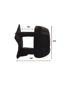 Rétroviseur gauche manuel  + feu + sonde  [long] PEUGEOT BOXER II du 06/2006 au 05/2014 2