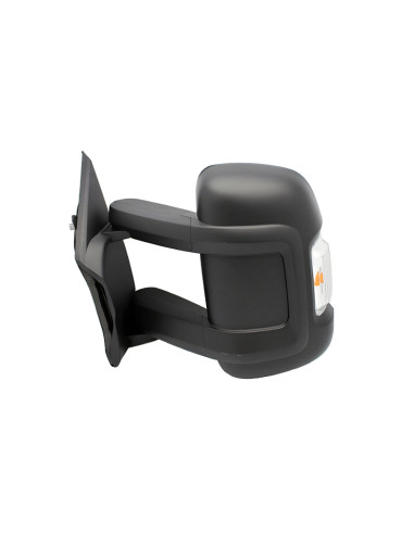 Rétroviseur gauche manuel + feu [Long] (2 fiches) PEUGEOT BOXER II du 06/2006 au 05/2014