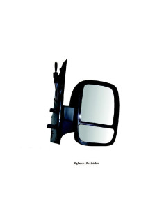 Rétroviseur droit mécanique [2 Glaces] PEUGEOT EXPERT II du 01/2007 au 04/2016