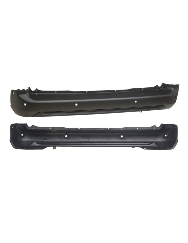Pare-chocs arrière central noir 6 capteurs PEUGEOT PARTNER III depuis le 09/2018